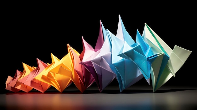 Origami inspired designs advanced technology innovative folding structures compact solutions futuristic engineering Created with Generative AI technology