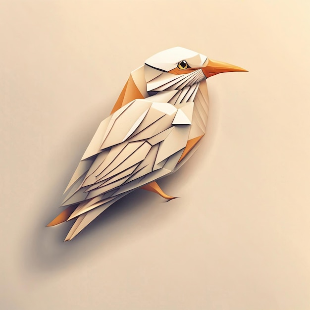 Origami vogel generatieve ai