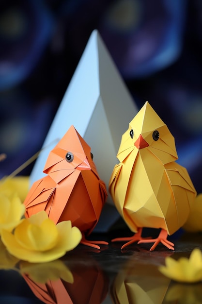 Foto origami voor paasdag
