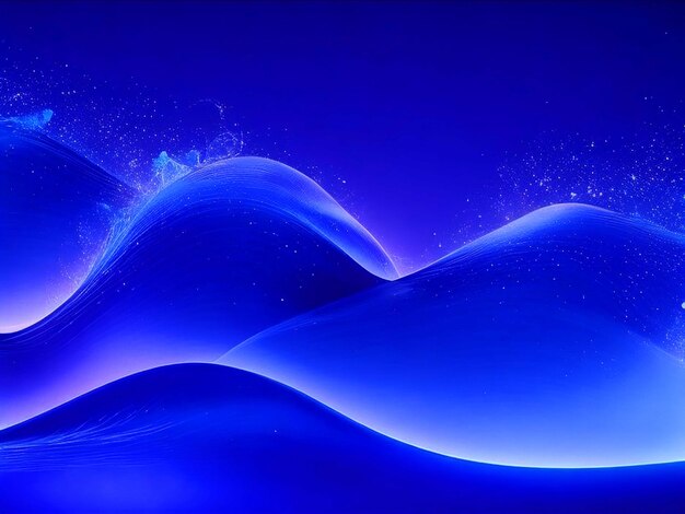 Original blue purple gradient glowing particle wave background hd wallpaper