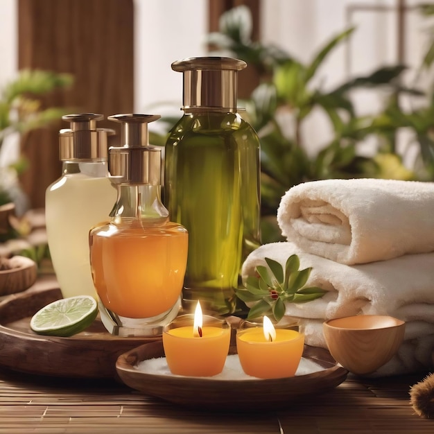 Original creative template for spa product presentation