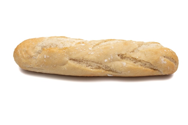 Original French baguette isolated on white background