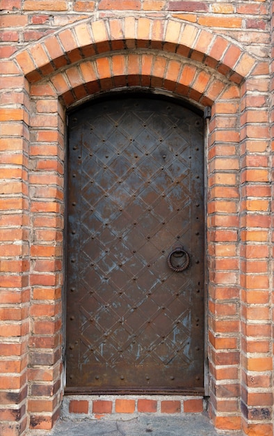 An original medieval metal door