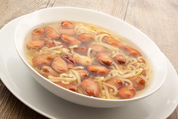 Original pasta and beans soup