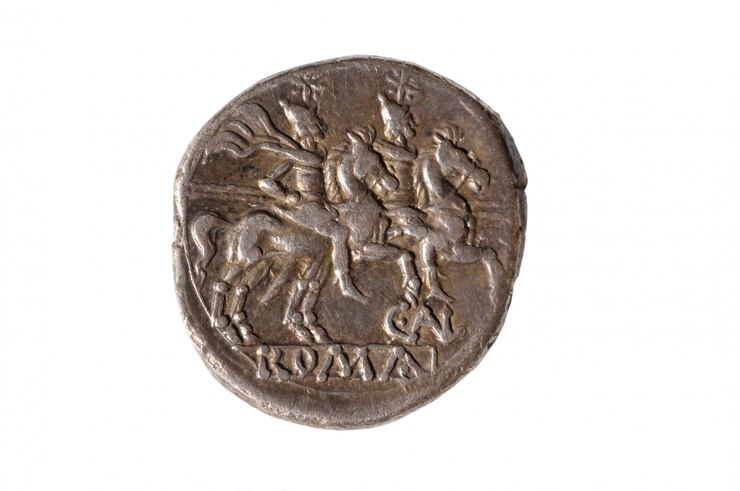Original roman coin silver