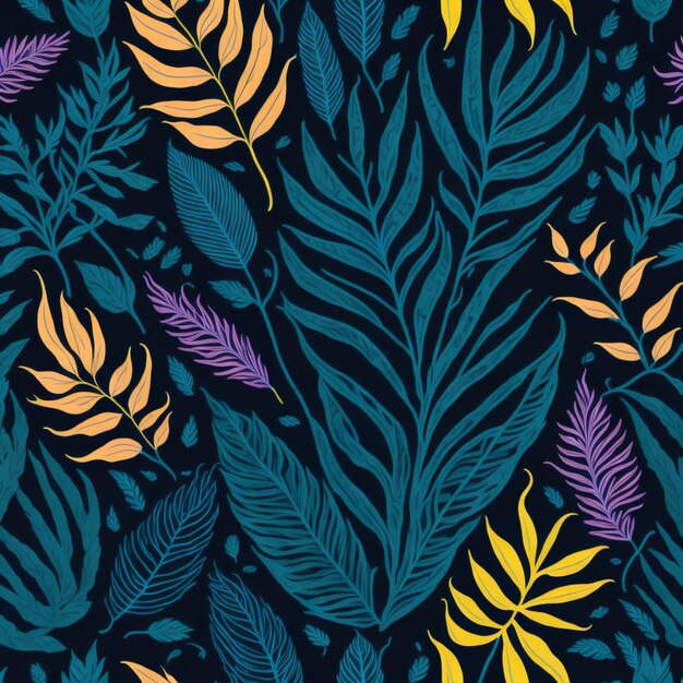 original seamless tropical pattern