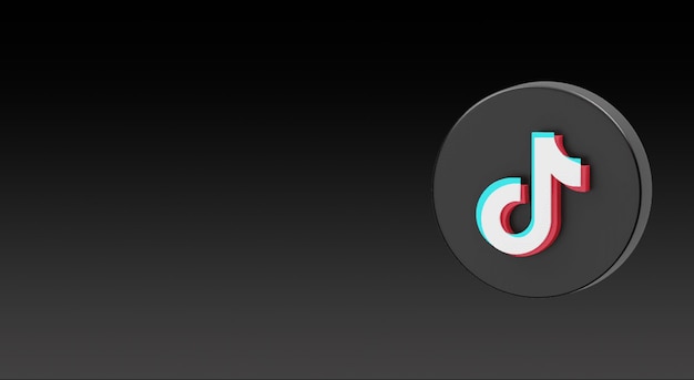 Original tiktok 3d logo