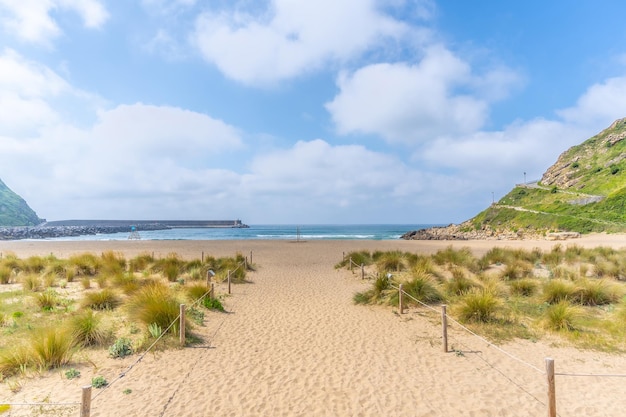 Orio municipality beach in Gipuzkoa Basque Country ideal for summer vacations and tourism