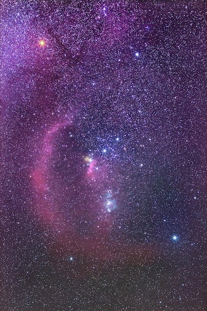 Созвездие Ориона ночное небо