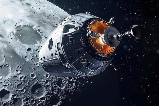 オリオン宇宙船が月の軌道を回る