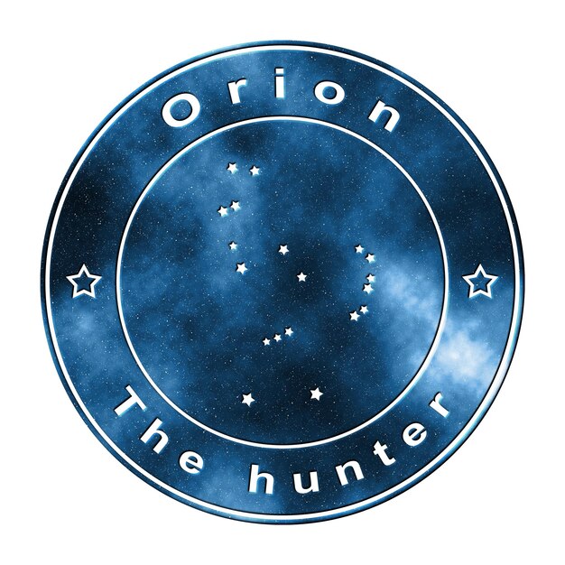 Foto orion star constellation cluster van sterren hunter constellatie