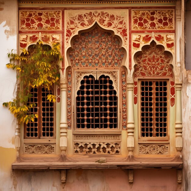 Photo ornament lattice window in india