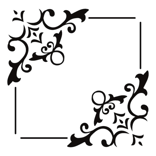 Ornament raam png doorzichtige achtergrond