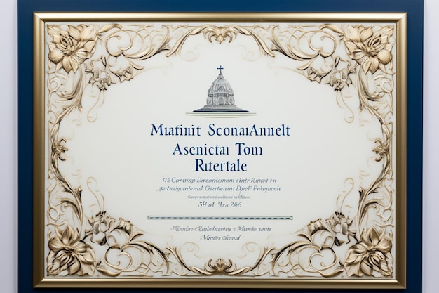 Фото Сертификат сотрудника месяца декоративной компании
