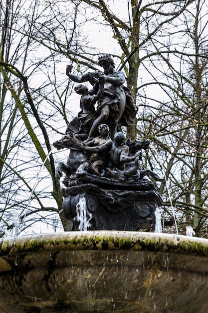 Ornamental fountains of the Palace of Aranjuez, Madrid, Spain