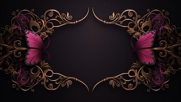 Ornamental luxury frame beautiful background