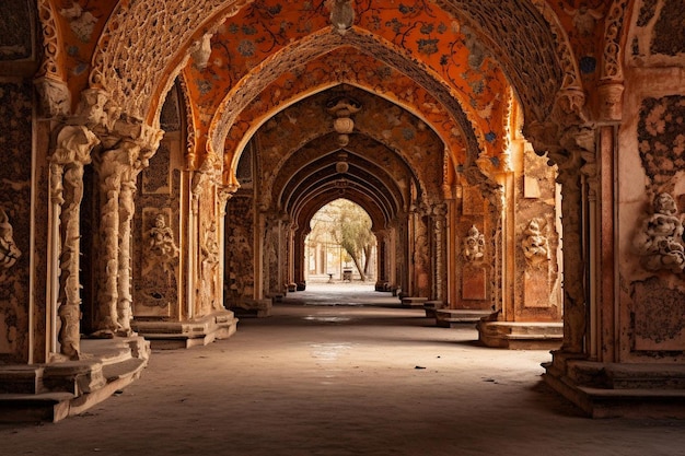 Ornamental Mosque Archways