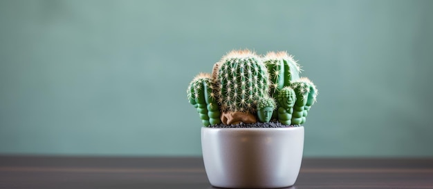 Ornamentele cactus geplant in een pot voor binnenversiering