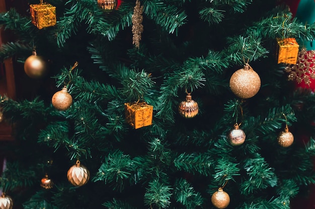 Ornaments on the Christmas tree