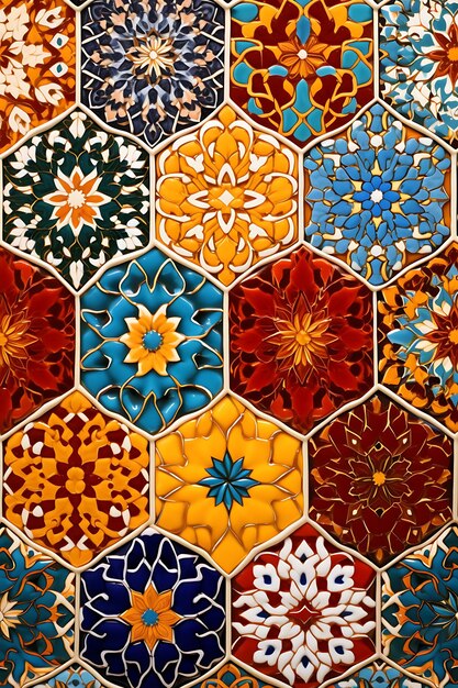 写真 イランの装飾品文化イラン パターン背景遺産