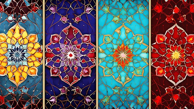 写真 イランの装飾品文化イラン パターン背景遺産