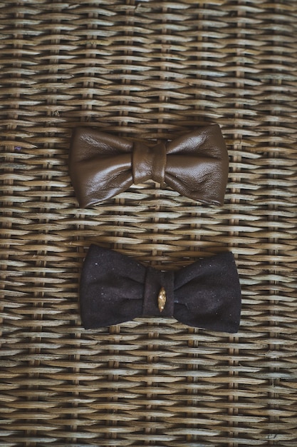 Photo ornaments in the shape of a bow tie 4524