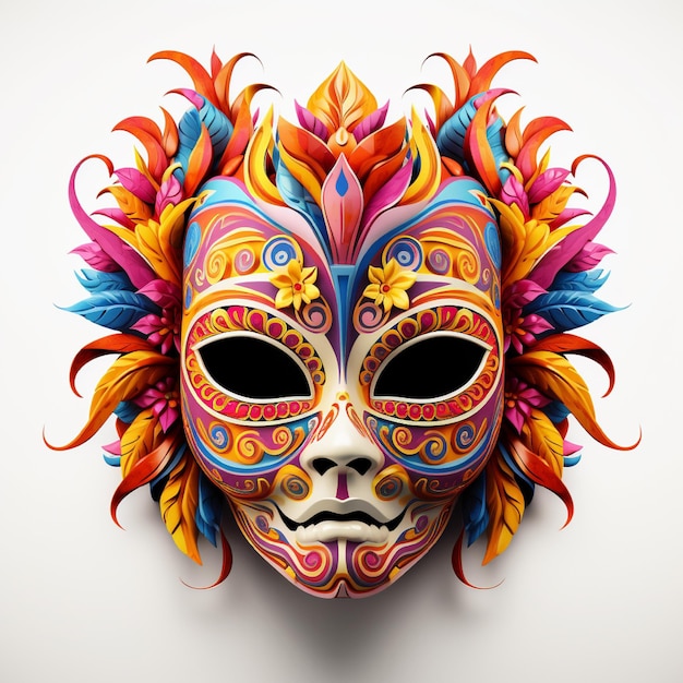 ornate colorful venetian mask