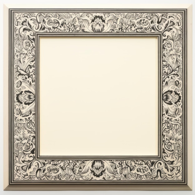 Foto ornate frame design graffiti art ispirato da william morris