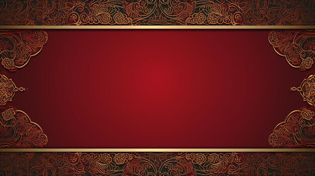 Premium AI Image | ornate frame with indian or arabesque motif with ...