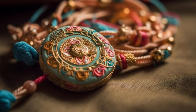 Stretch Bracelet with Pictures of Hindu Gods and Goddesses