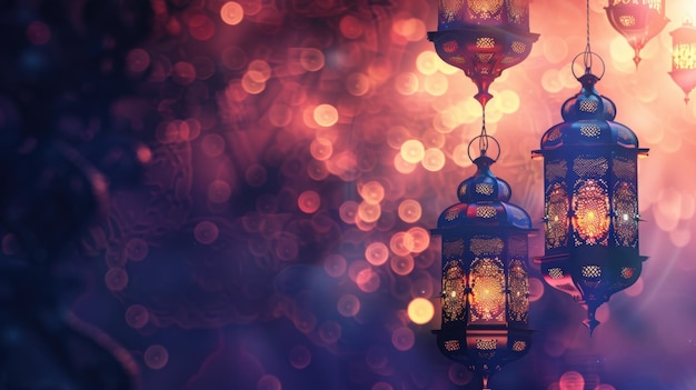 ornate lantern glowing warmly in a cozy evening ambiance