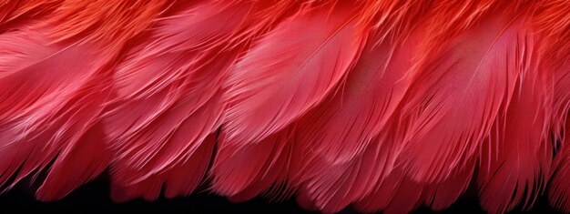 Photo ornate pattern of flamingo feathers highlighting intricate details