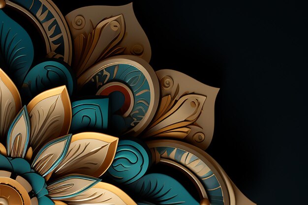 Ornate rosette background