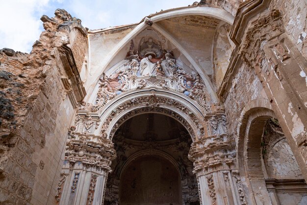 Ornate Ruins of Monasterio de Piedra Church