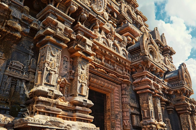 Ornate temples adorned with intricate carvings oct