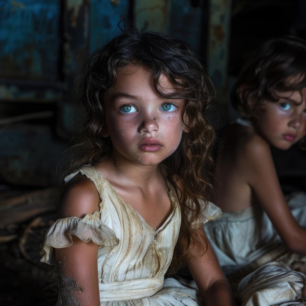 Orphanage child a tender portrait of resilience and hope the journey of children in need of care and support shining a light on their strength and potential amidst adversity