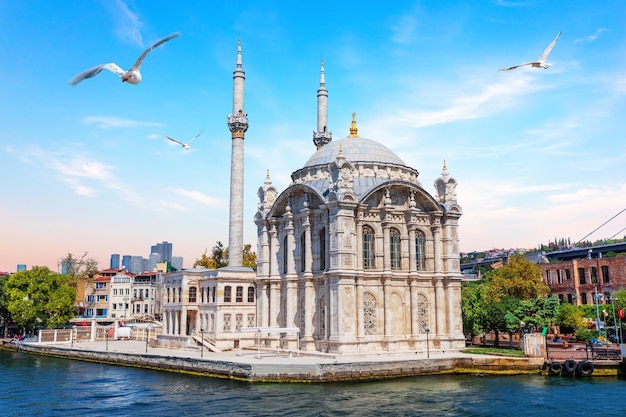 Ortakoy Mosque in the Bosphorus Istanbul Turkey