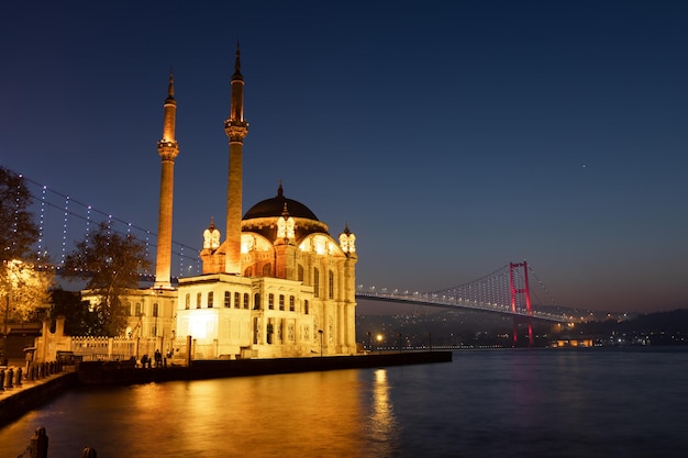 Ortakoy Mosque in Istanbul City Turkey