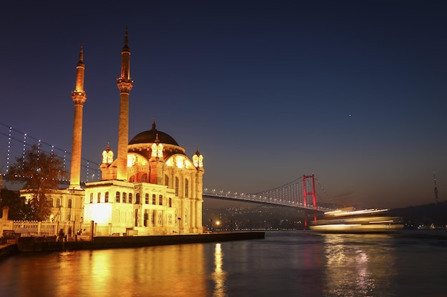 Ortakoy Mosque in Istanbul City Turkey