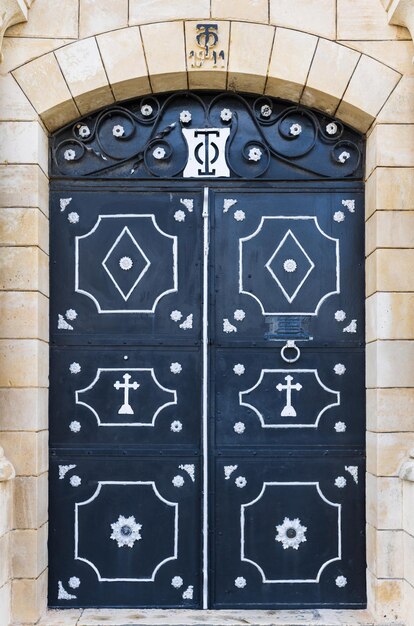 Foto porta del monastero ortodosso sul monte tabor