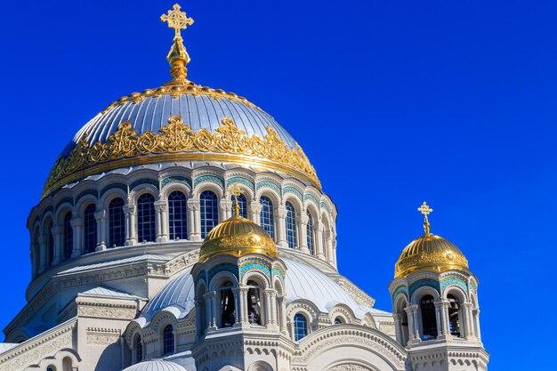 Orthodoxe zeekathedraal van Sinterklaas in Kronstadt, Rusland