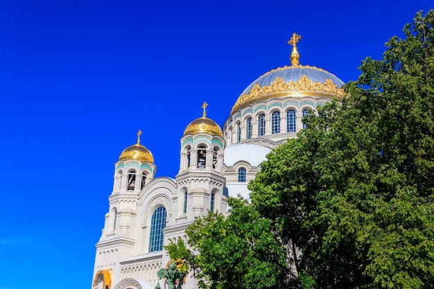 Orthodoxe zeekathedraal van Sinterklaas in Kronstadt, Rusland