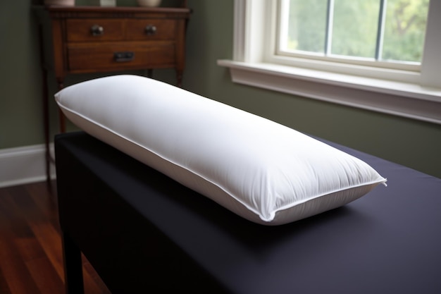 Photo orthopedic pillow on a bed