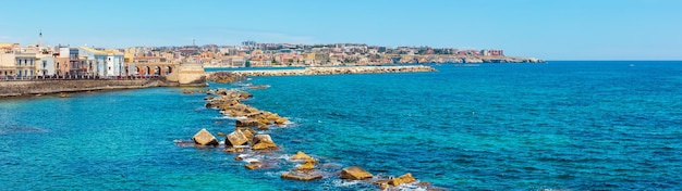 Costa di ortigia siracusa sicilia italia