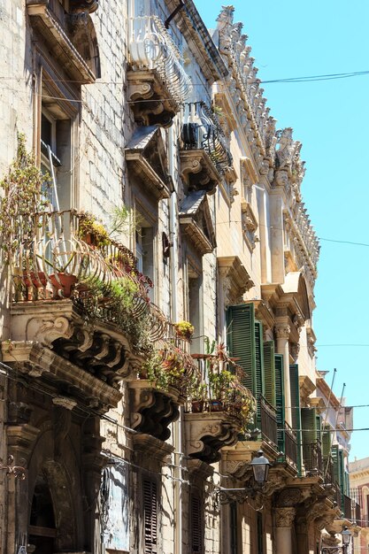 Ortigia street view Syracuse Sicily Italy