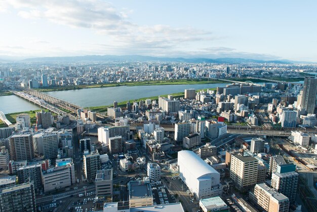 梅田スカイビルから見た大阪市街