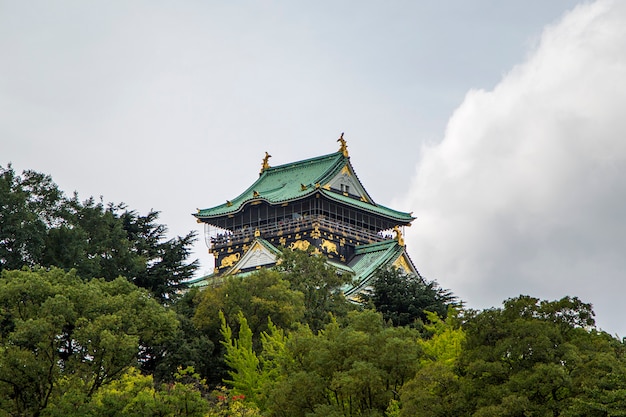 Osaka castle in Japan