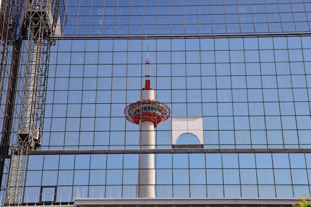 Osaka, Japan May - 24, 2019: modern of Glass building Office