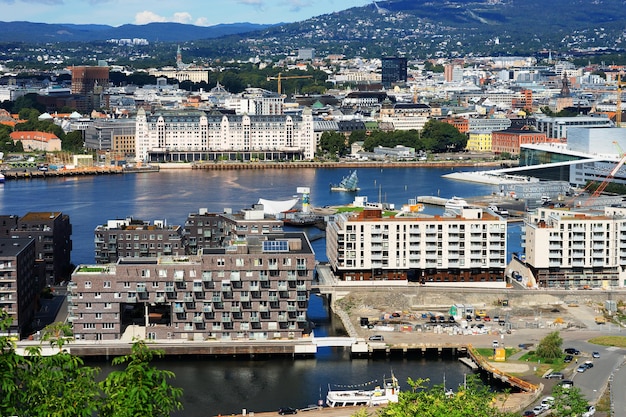 Photo oslo city cityscape background  hd