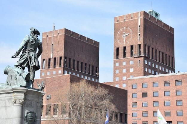 Photo oslo city hall - norway